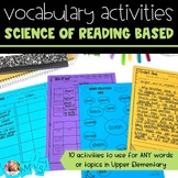 Vocabulary Activities | 3rd-5th Grade | Science of Reading Based