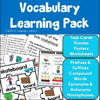 Preview of Vocabulary Activities Bundle
