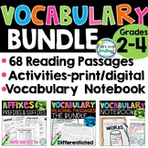 Vocabulary Activities Bundle for 3rd Grade Reading Passage