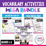 Vocabulary Activities Bundle for Grades 1-3