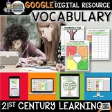 Vocabulary Activities Digital Notebook, Google Drive 