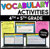 Vocabulary Activities - Explicit and Contextual Practice w