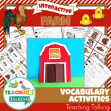 Farm Vocabulary Activities and Craft | Farm Theme Activiti