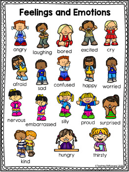 Vocabulary Activities Feelings and Emotions by Teaching Biilfizzcend
