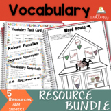 Vocabulary Activities For Any Subject Bundle 1