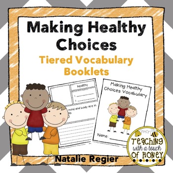 Preview of Vocabulary Activities - Making Healthy Choices