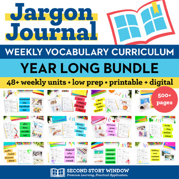 Preview of Vocabulary Activities & Read Alouds for Science of Reading Weekly Words BUNDLE