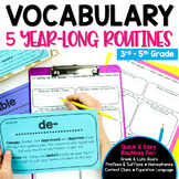 Vocabulary Year-long Routines: Root Words, Prefixes & Suff