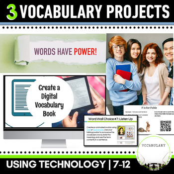 Preview of Vocabulary Unit Bundle Activities for Middle School ELA & High School English