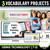 Vocabulary Unit Bundle Activities for Middle School ELA & 