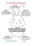 Vocabulary Easter Printable Worksheet - Differentiated Bun