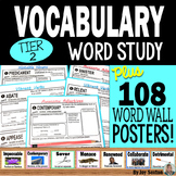 Vocabulary Activities - Word Study BUNDLE with Word Wall P