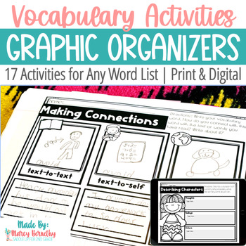 Preview of Vocabulary Activities and Graphic Organizers For Any Word List