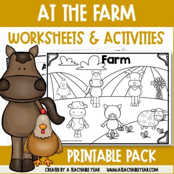 Preview of At the Farm Activities and Worksheets | Great for ESL Students