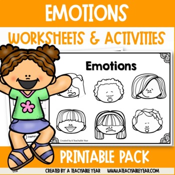 Preview of Emotions Activities and Worksheets | Great for ESL Students