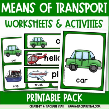 Means Of Transport Vocabulary Worksheet