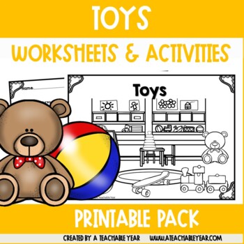 Preview of Toys Activities and Worksheets | Great for ESL