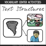 Vocabulary Activities for Upper Elementary:  TEXT STRUCTURES