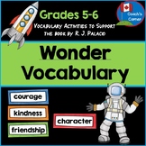 Wonder by RJ Palacio | Vocabulary Activities