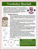 Vocabulary Activity: Baseball Game Review