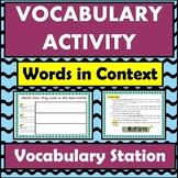 Vocabulary Activity: Here's How They Look In the Real World!
