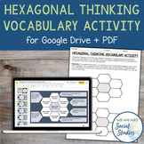 Vocabulary Activity | Hexagonal Thinking Variation Graphic