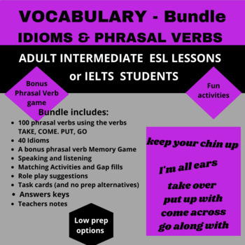 Preview of Vocabulary - Idioms for Adult ESL and IELTS - Bundle
