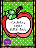 Vocabulary Apples-Playdough SMASH Boards for Speech Therapy