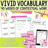 Vocabulary BUNDLE for Just the Basics (grades 3-5)