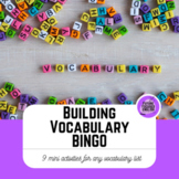 Vocabulary Bingo