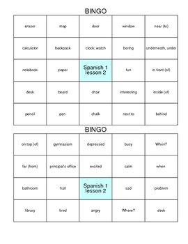 Preview of Vocabulary Bingo -- Any Vocabulary -- Any Content -- Any Language