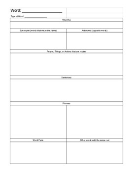 Vocabulary Booklet for Tier 2 Vocab by Abigayl Petermann | TPT