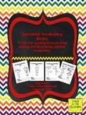 Vocabulary Books for Specialists (Music, Art, Library, and