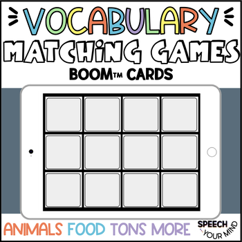 Preview of Vocabulary Boom™ Cards Matching Game | Describing & Compare Contrast Memory