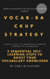 Vocabulary Buidling Strategy