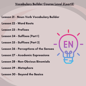 Preview of Vocabulary Builder Course Level2(part3)|Close Reading|Reading Toefl|ReadingIelt