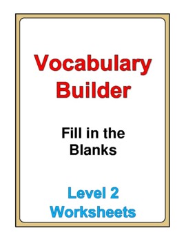 blank vocabulary worksheets teaching resources tpt