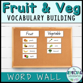 Preview of Fruit and vegetable Word Wall