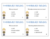 Vocabulary Builder Task Cards