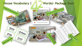 Preview of Vocabulary Building-42 House Vocabulary Words