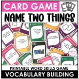 Vocabulary Building Card Game for ESL & ELL : People, Plac