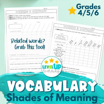 Preview of Vocabulary Building - Compare and Contrast