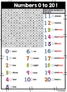 numbers 0 to 20 worksheets for esl by kj s esl stuff tpt