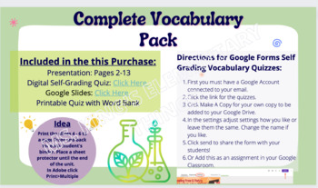 Preview of Vocabulary Bundle: ELA Vocabulary (New Best Standards) with Self-Grading Quiz