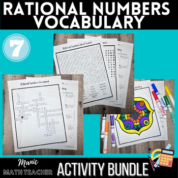 Preview of Vocabulary Bundle - Rational Numbers