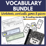 Vocabulary Bundle for 8 Reading Standards - Tier 2 Words -