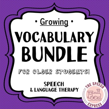 Preview of Vocabulary Bundle for Speech and Language Therapy