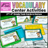 Vocabulary Task Cards & Center Activities (+ DIGITAL TASK 