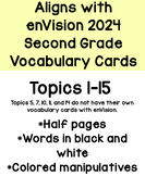Vocabulary Cards Aligned with enVision 2024 Second Grade C