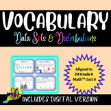 Vocabulary Cards IM Grade 6 Math™️, Data Sets & Distributi